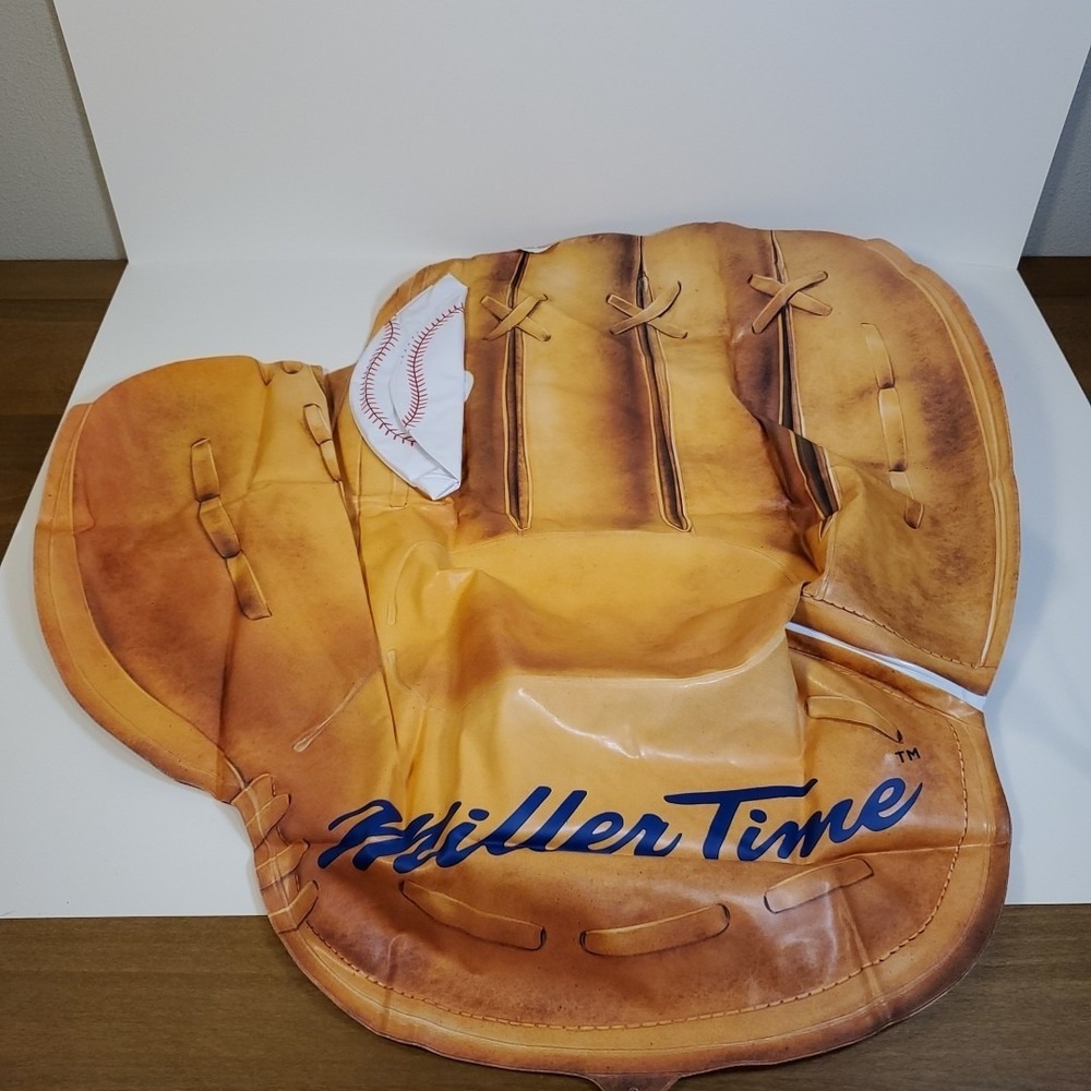 Alvimar 26" Miller Lite Inflatable Hanging Catchers Mitt With Baseball NOS